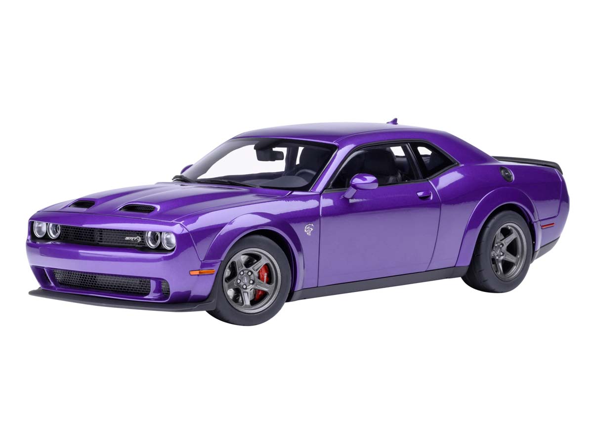 オート美術 1/18 ダッジ チャレンジャー SRT 百貨店 買い溜める 2023 （パール・パープル ＜PLUM CRAZY＞）【71768】 ミニカー