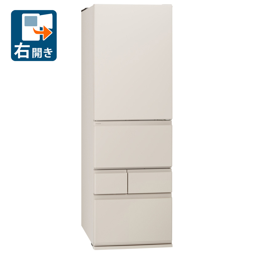 （標準尺度築き上げる料込_Aｴﾘｱのみ）パナソニック 468L 5部屋の入り口電気冷蔵庫（マットライトベージュ）【右食い違い】 NR-E47BR3-C Panasonic [NRE47BR3C]