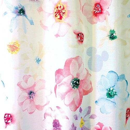 スミノエ(SUMINOE) MICKEY/アロマ カーテン 1枚入り（幅100×高さ133cm・ローズ） M1069-100-133 ミッキーマウス レースカーテン (342-65929) [M1069100133]【Disneyzone】