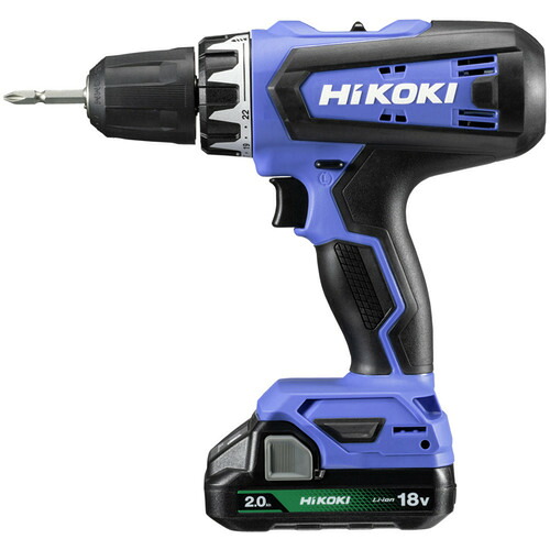 HiKOKI 18V コードレスドライバドリル 53N・m (2.0Ahバッテリー(BSL1820M)×1個・充電器(UC18YKSL)付き) FDS18DF(BG) ハイコーキ(日立工機)|Joshin web 家電とPCの大型専門店