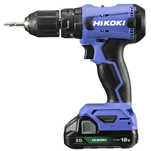 HiKOKI 18V コードレス振りまわすドライバドリル (2.0Ah乾電池(BSL1820M)×2個・申し受ける器(UC18YKSL)付き添い人) FDV18DA(2BG) ハイコーキ(日立工機)