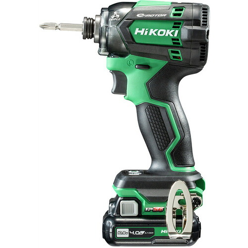 HiKOKI 10.8V コードレスインパクトドライバ 170N・m アグレッシブグリーン (4.0Ahバッテリー(BSL1240M)×2個・充電器(UC12SL)付き) WH12DCA-2LS ハイコーキ(日立工機)