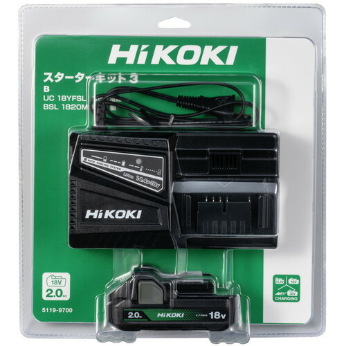 HiKOKI 申し受ける器クランク一揃いの道具3 (蓄電池BSL1820M・申し受ける器UC18YFSL) UC18YFSL(B) ハイコーキ(日立工機)