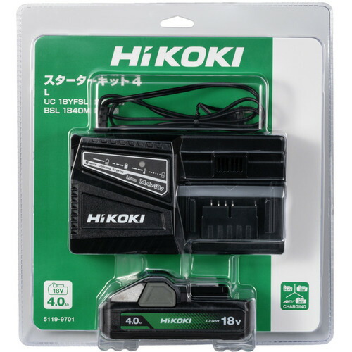 HiKOKI 申し受ける器クランク一揃いの道具4 (蓄電池BSL1840M・申し受ける器UC18YFSL) UC18YFSL(L) ハイコーキ(日立工機)