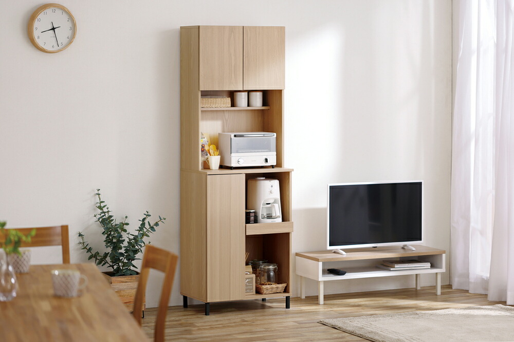 アイリスオーヤマ キッチンキャビネット(ナチュラル) KCB-590STナチユラル [KCB590STナチユラル]｜Joshin web 家電とPCの大型専門店