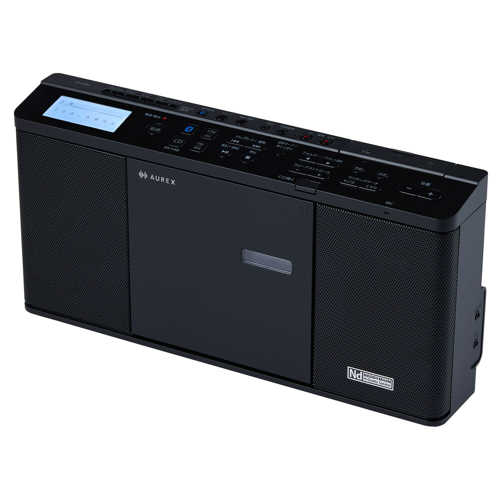 東芝 Bluetooth相応う SD/USB/CDラジオ受信機（黒いこと） AX-CR90(K) TOSHIBA AUREX