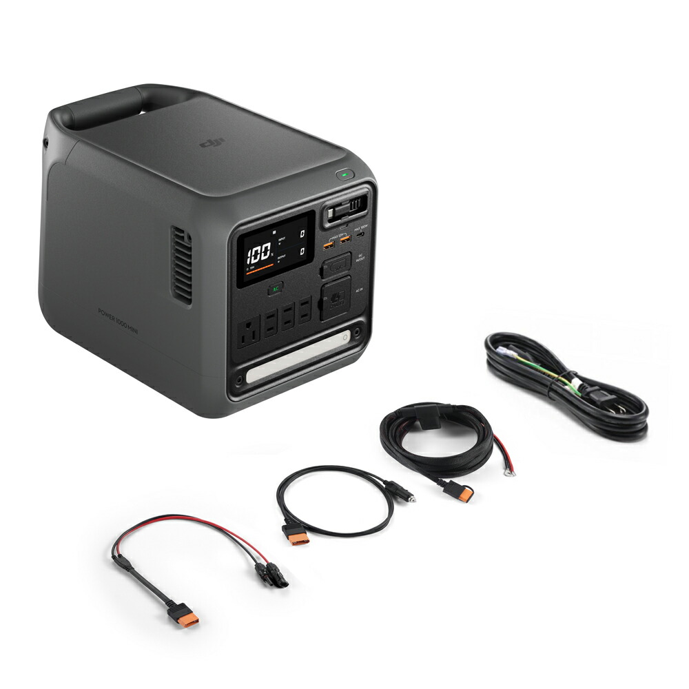 DJI JAPAN ポータブル電源 1008Wh ACコンセント4口 USB-C出力搭載 DY0044(1000MINIPLUS) DJI Power 1000 Mini Plus [DY00441000MINIPLUS]｜Joshin web 家電とPCの大型専門店
