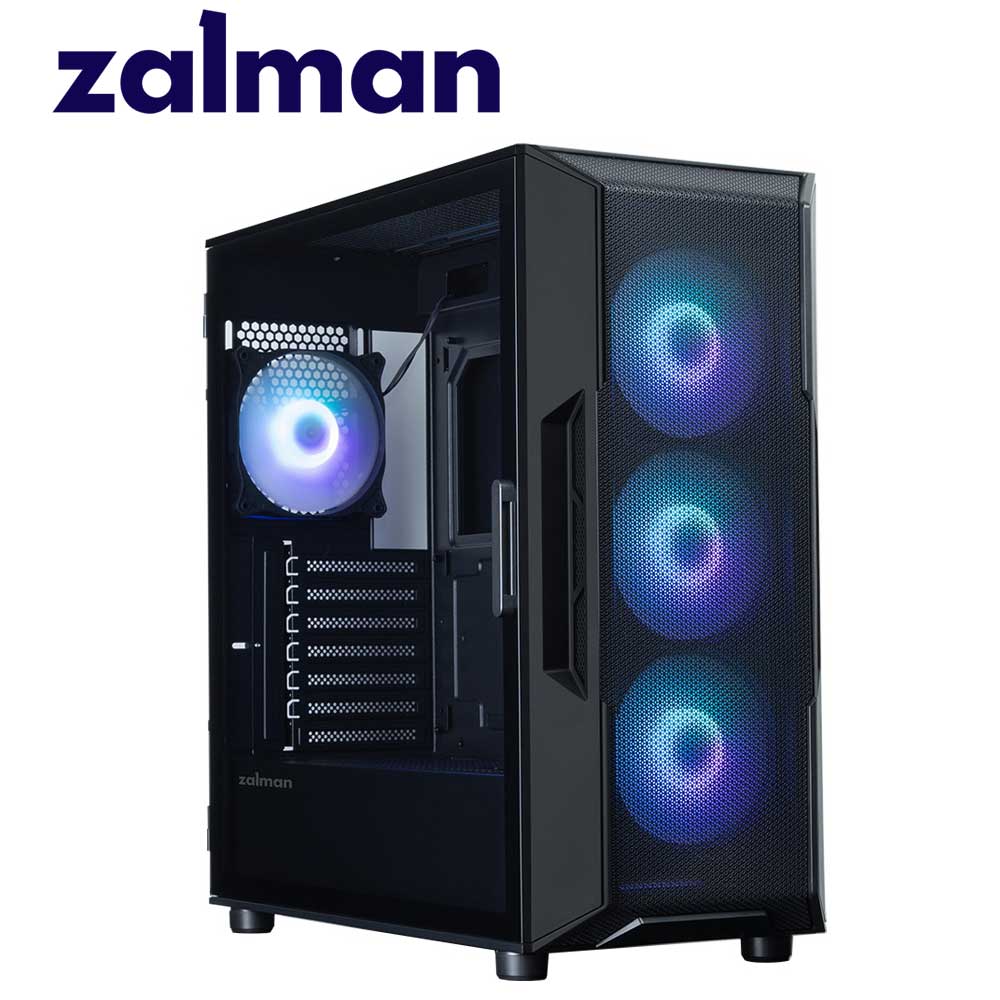 ZALMAN｜ザルマン ATX/Micro-ATX/Mini-ITX相応う 真っただ中円柱 パソコン入れもの i3 NEO ARGB V2（黒いこと）  I3NEOARGBV2BLACK
