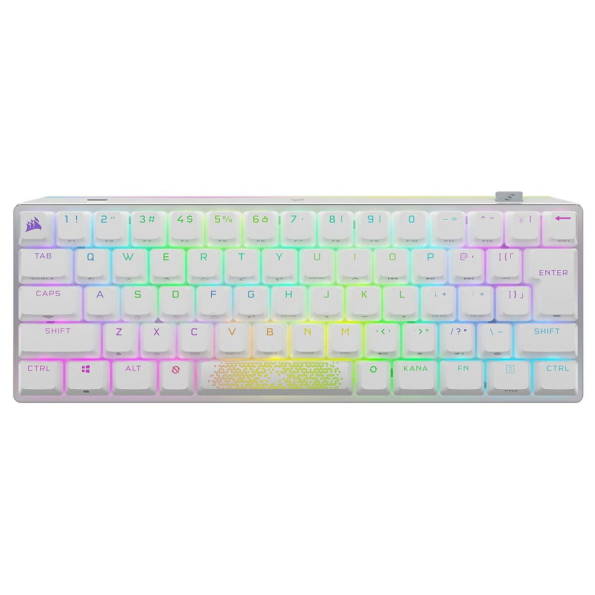 CORSAIR｜コルセア メカニカルゲーミングキーボード ワイヤレス対応 60％ コンパクト かな無し 日本語配列（ホワイト） K70 PRO MINI WIRELESS White CH-9189114-JP｜Joshin web 家電とPCの大型専門店