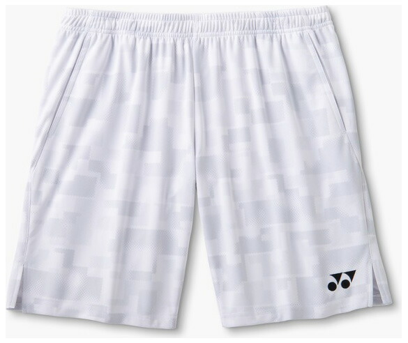 ヨネックス メンズ ニットハーフパンツ（ホワイト・サイズ：L） YO-15258-011-L YONEX