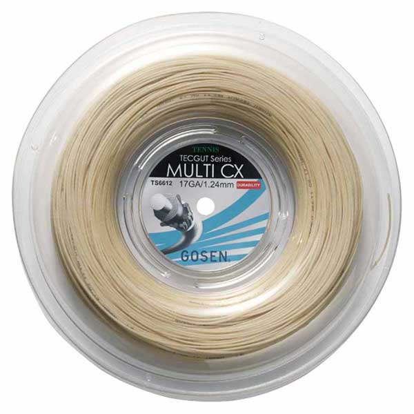 ゴーセン 硬式庭球用ガット マルチCX17（自然的・1.24mm×240m） GOS-TS6612NA GOSEN TECGUT series MULTI CX17