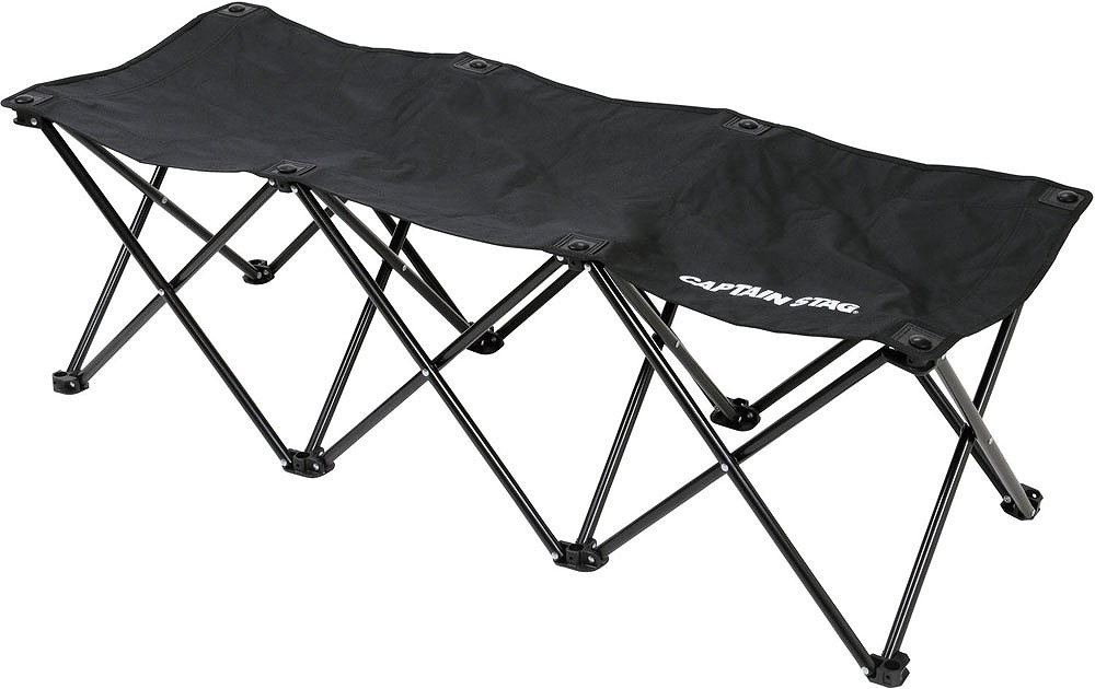 ゼットガッコウタイイク コンパクトベンチ3人掛け（ブラック） ZZ-ZR500