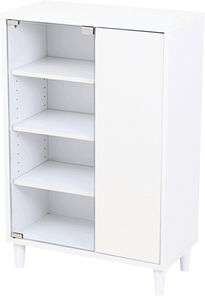 JK-PLAN(ジェイケイ・プラン) 扉付きラック（WH） FSI-0004-WH [FSI0004WH]｜Joshin web 家電とPCの大型専門店