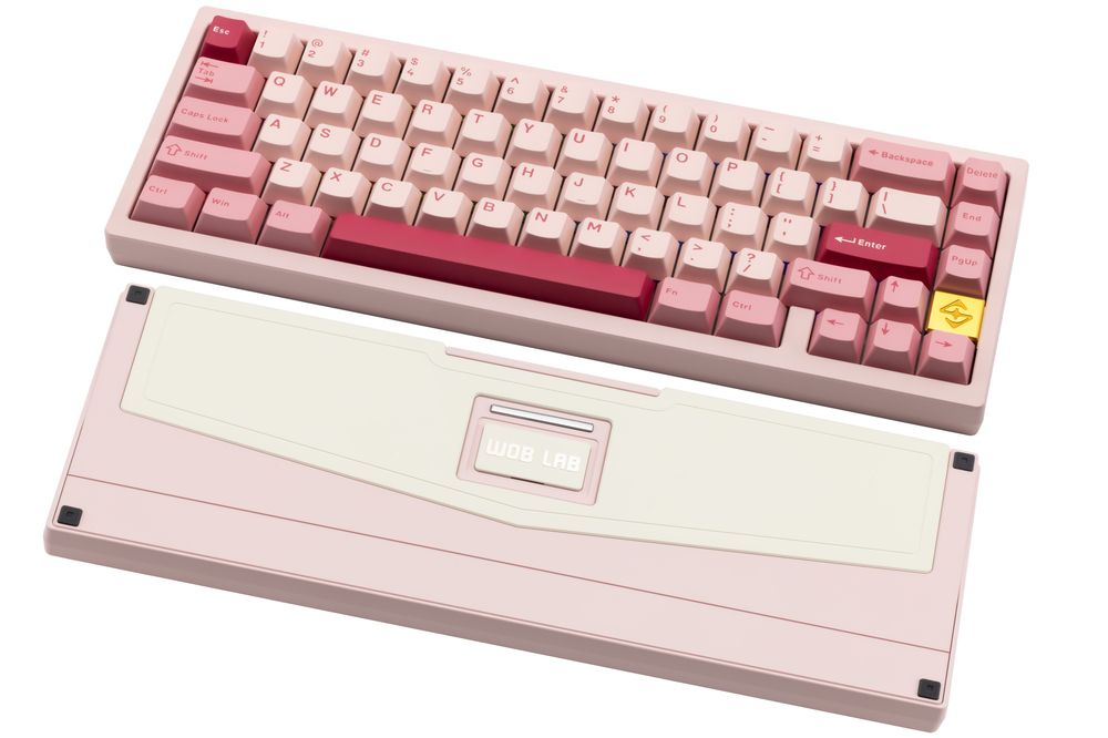 WOBKEY｜ウォブキー 有線・ワイヤレス対応 キーボード ZEN 65 Lite（ピンク 英字配列） LZ65PINK｜Joshin web 家電とPCの大型専門店