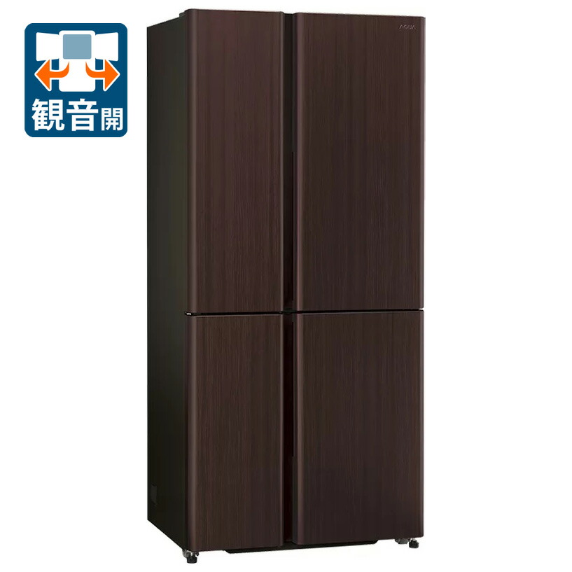 （標準設置料込_Aｴﾘｱのみ）アクア 518L 4ドア冷蔵庫（ダークウッドブラウン） AQR-TZ52A-T AQUA [AQRTZ52AT]｜Joshin web 家電とPCの大型専門店