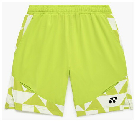 ヨネックス メンズ ニットハーフパンツ（フレッシュライム・サイズ：L） YO-15240-680-L YONEX