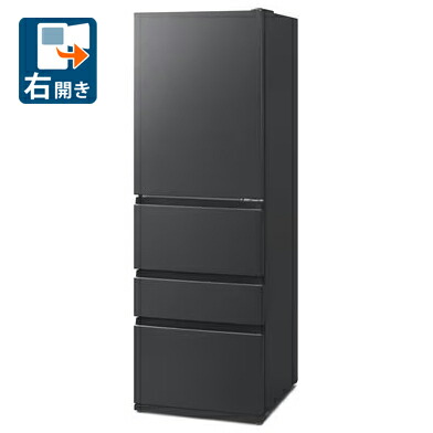 （標準尺度築き上げる料込_Aｴﾘｱのみ）アイリスオーヤマ 371L 4部屋の入り口電気冷蔵庫（黒いこと）【右食い違い】 IRSN-37A-B IRIS [IRSN37AB]
