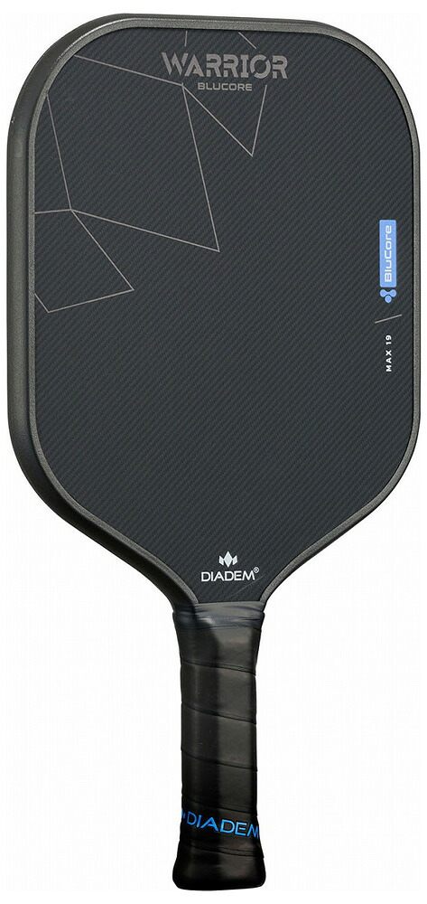 ダイアデム ピックルボール パドル ウォーリアー ブルーコア マックス19（ブラック） DIW-TPA020-165 DIADEM WARRIOR BLUCORE MAX19