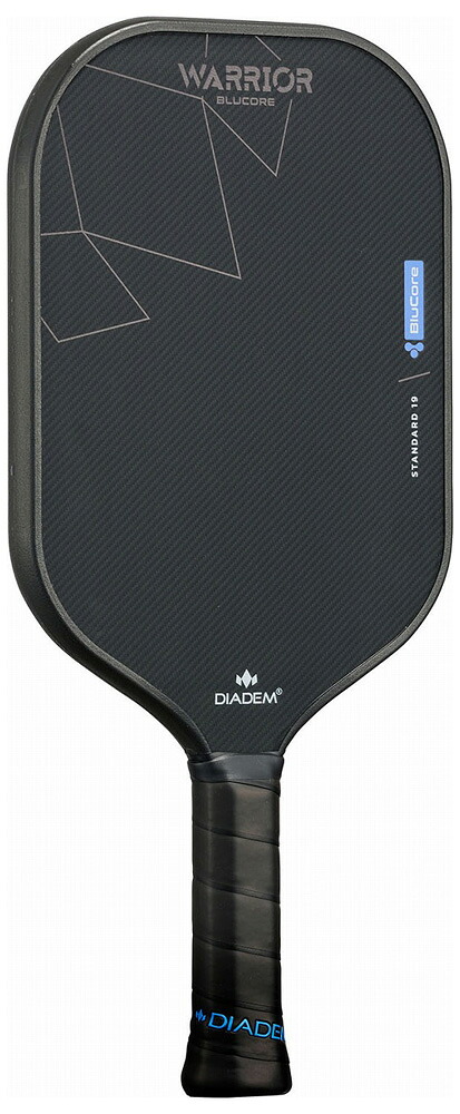 ダイアデム ピックルボール パドル ウォーリアー ブルーコア スタンダード19（ブラック） DIW-TPA019-165 DIADEM WARRIOR BLUCORE STANDARD19