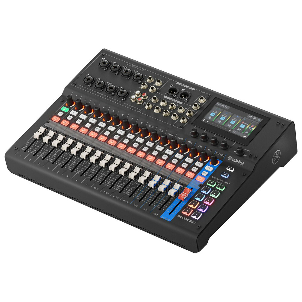 ヤマハ 22チャンネルデジタルミキシングコンソール（ブラック）【HDMI入出力端子搭載モデル】 MGX16V-B YAMAHA MGX-Vシリーズ 110,000円