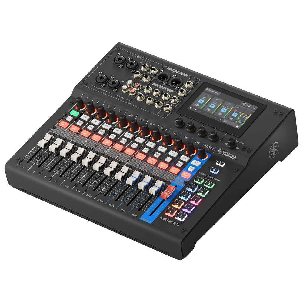 ヤマハ 18チャンネルデジタルミキシングコンソール（ブラック）【HDMI入出力端子搭載モデル】 MGX12V-B YAMAHA MGX-Vシリーズ