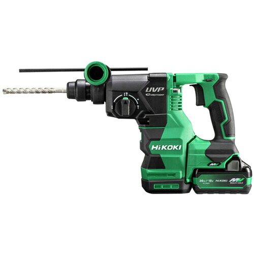 HiKOKI 36V コードレスロータリハンマドリル SDSプラスシャンク 28mm アグレッシブグリーン (マルチボルト蓄電池(BSL36A18X)×2個・急速充電器(UC18YDL2)付き) DH3628DA(2XPZ) ハイコーキ(日立工機) 57,811円
