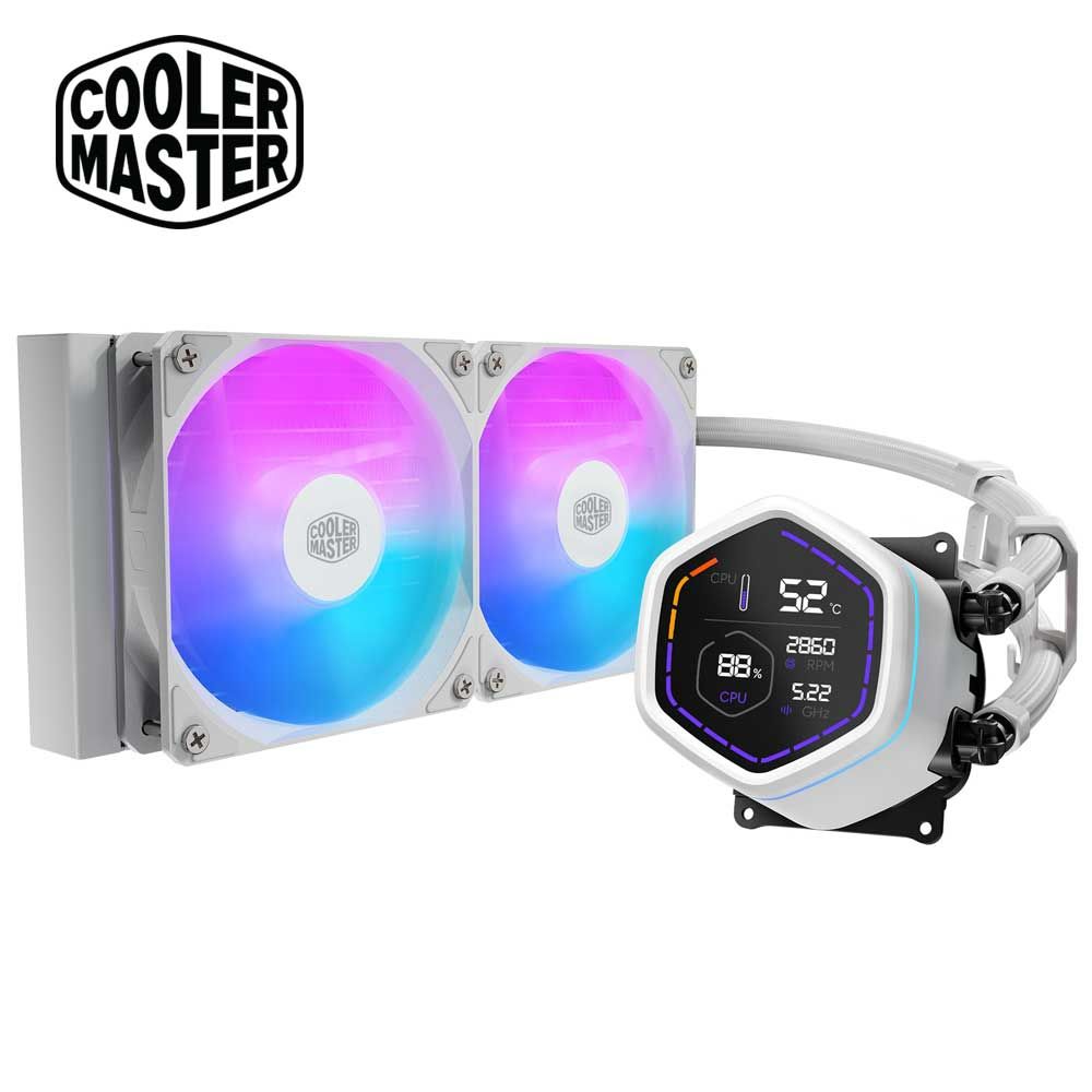 Cooler Master｜クーラーマスター 水冷一体型CPUクーラー ML Core Nex Digital 240 White ARGB（ホワイト） MLX-D24M-A18PW-RD｜Joshin web 家電とPCの大型専門店
