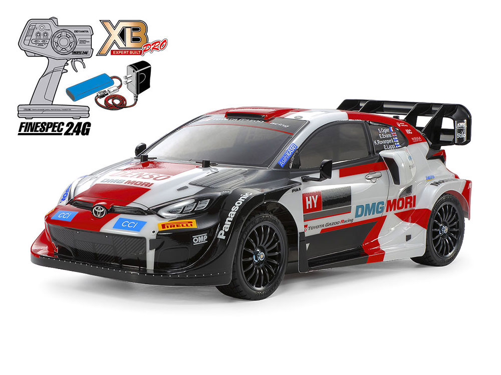 タミヤ 1/10 電動RC完成セット XB トヨタ ガズー レーシング WRT/GR ヤリス ラリー1 ハイブリッド (TT-02シャーシ)【57938】 ラジコン