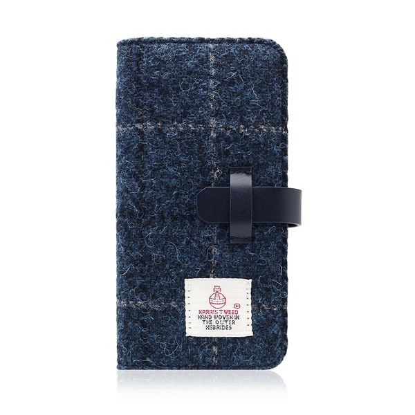 SLG Design iPhone SE3/SE2/8/7用 手帳型ケース Harris Tweed Diary（ネイビー） SD8123I7