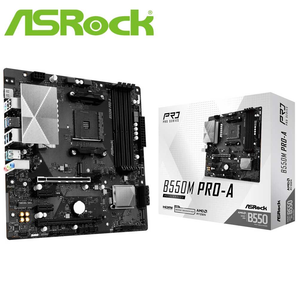 ASRock｜アスロック ASRock B550M Pro-A 母ちゃんゲーム盤（黒いこと）  B550M-PRO-A