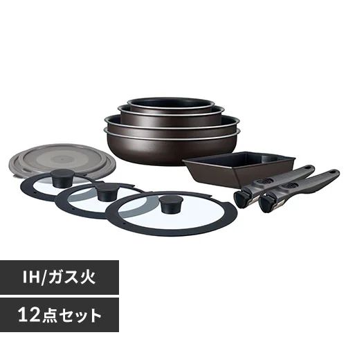 アイリスオーヤマ 【IH相応う】フライパン 12点仕掛ける グレイッシュブラウン EHDC-T12Sグレイシユブラウン IRIS OHYAMA ダイヤモンドコートパンTERA [EHDCT12Sグレイシユブラウン]