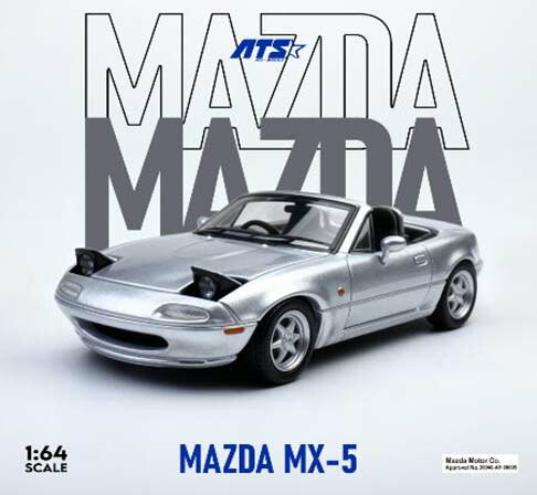 ATS-MODELS 1/64 Mazda MX-5 シルバー【ATS880103】 ミニカー