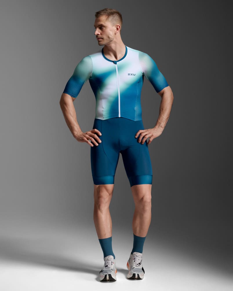 2XU メンズ トライアスロン用情の籠もった背広 Aero Hex Sleeve Jlm-maj L MT7394D-JLM-MAJ-L ツータイムズユー