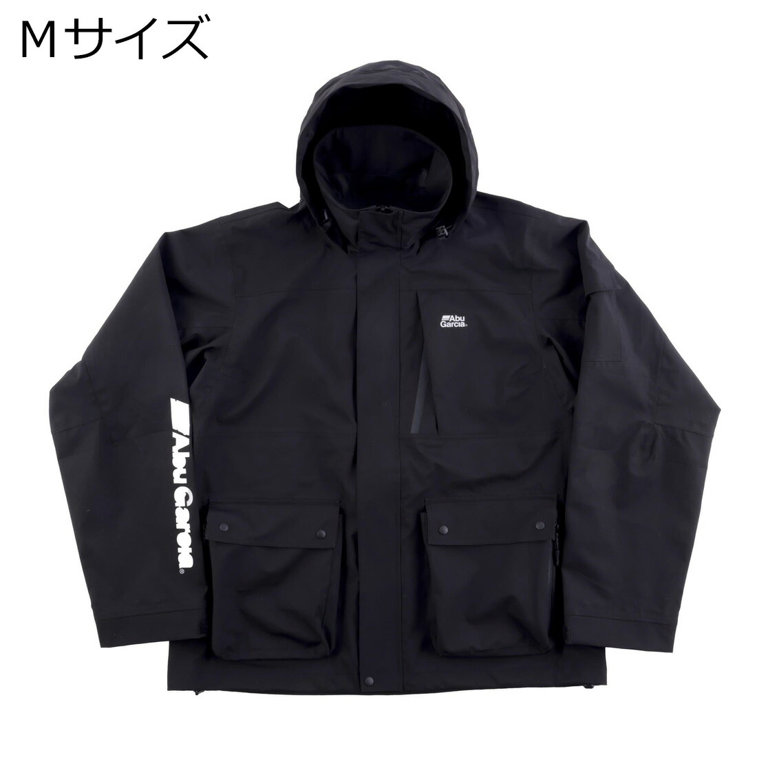 アブガルシア 3レイヤー フィッシングシェルパーカー Mサイズ(ブラック) 1654224 AbuGarcia