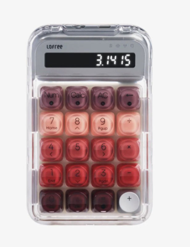 Lofree(ロ無償性) Lipstick 3-Mode 無線電話 テンキーパッド Silver  EH113LS