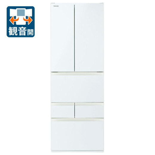 （標準尺度築き上げる料込_Aｴﾘｱのみ）東芝 509L 6部屋の入り口電気冷蔵庫（グランホワイト） GR-A510FH(EW) TOSHIBA [GRA510FHEW]