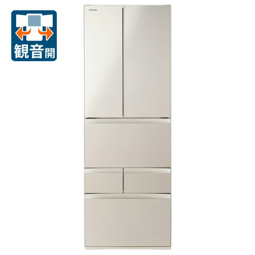 （標準尺度築き上げる料込_Aｴﾘｱのみ）東芝 462L 6部屋の入り口電気冷蔵庫（繻子ゴールド） GR-A460FH(EC) TOSHIBA [GRA460FHEC]