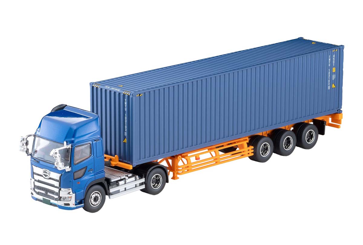 トミーテック 1/64 LV-N292e 日野プロフィア 40ft海上コンテナトレーラ （東邦車輛TC36H1C34） （青）【339441】 ミニカー