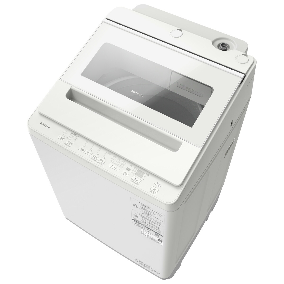 （標準尺度据え付ける料込_Aｴﾘｱのみ）日立 10.0kg 全自動小銃洗い濯ぎ機 白いこと BW-V100P-W HITACHI [BWV100PW]
