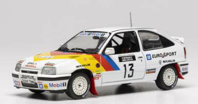 イクソ 1/43 オペル カデット E GSi 1989年 1000湖ラリー #13【RAC451B】 ミニカー
