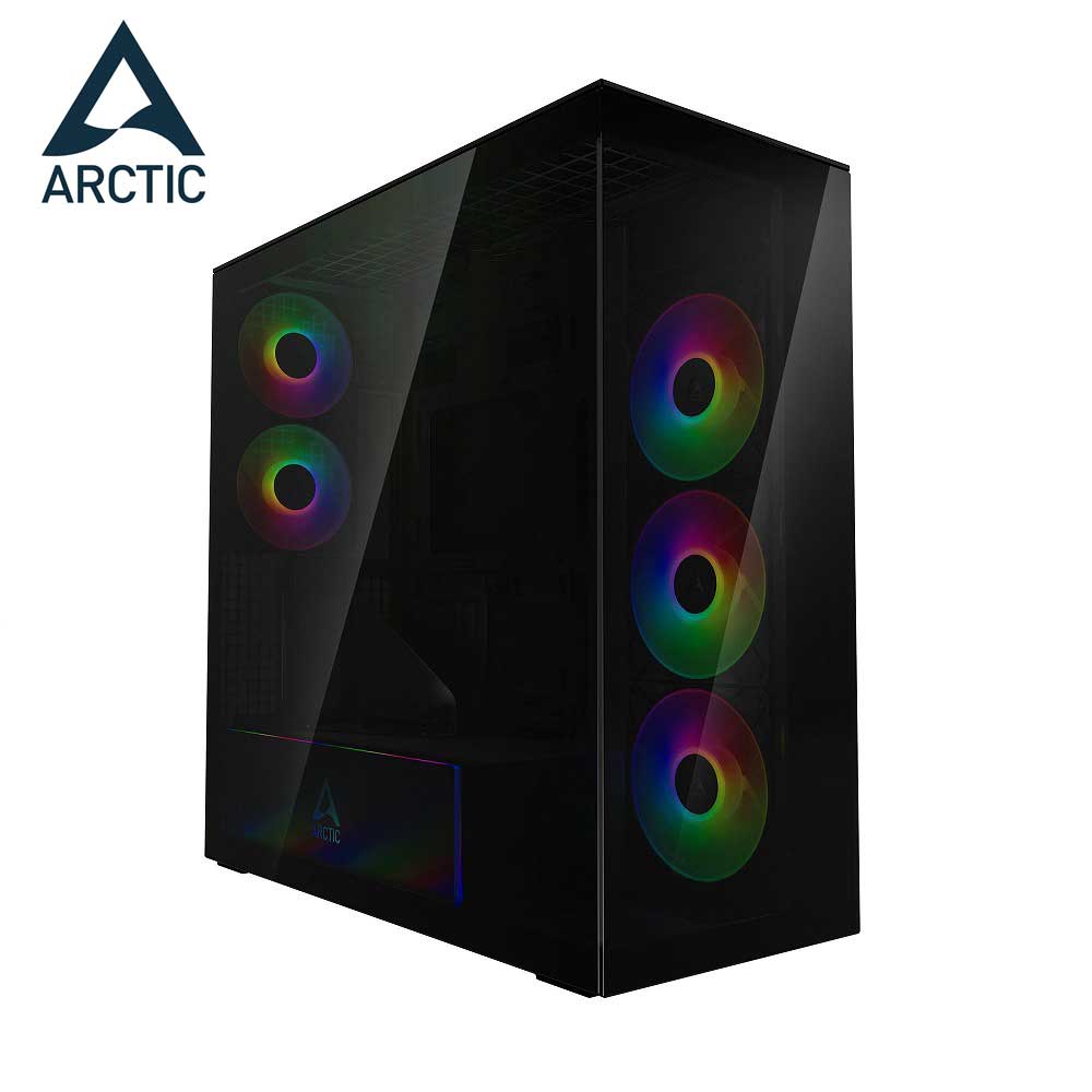ARCTIC｜アークティック E-ATXマザーボード搭載可能 大容量64Lパノラマエアケース（ブラック） ACPCC00016A 22,409円