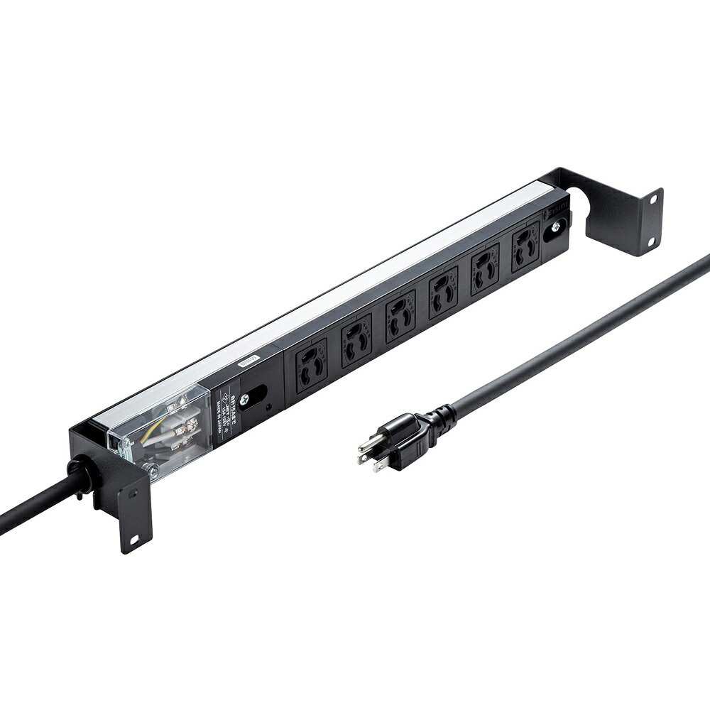 サンワサプライ サーバーラック用タップ コンセントバー1U（15A） TAP-SVSL156-1U [TAPSVSL1561U]｜Joshin web 家電とPCの大型専門店