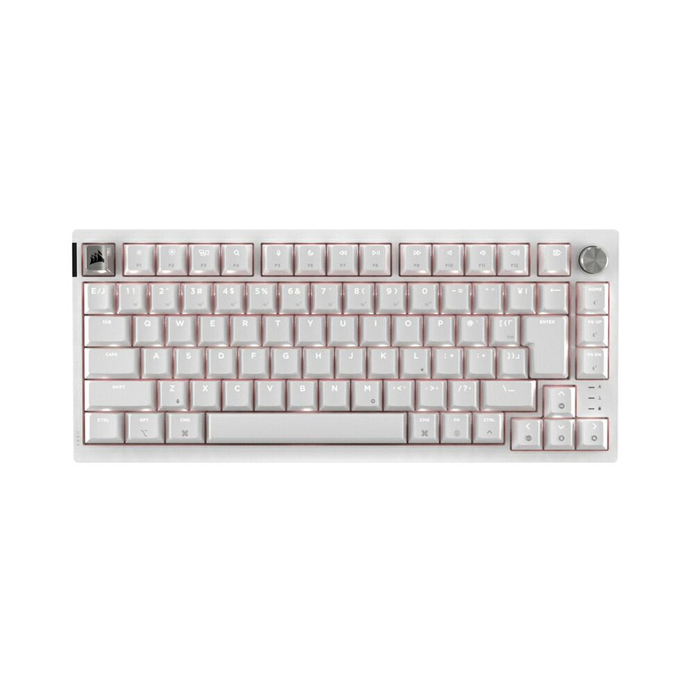 CORSAIR｜コルセア CORSAIR K65 PLUS WIRELESS 75％ RGB メカニカルゲーミングキーボード 日本語申し合わせ （Frost White）  CHR-91D451E-JP