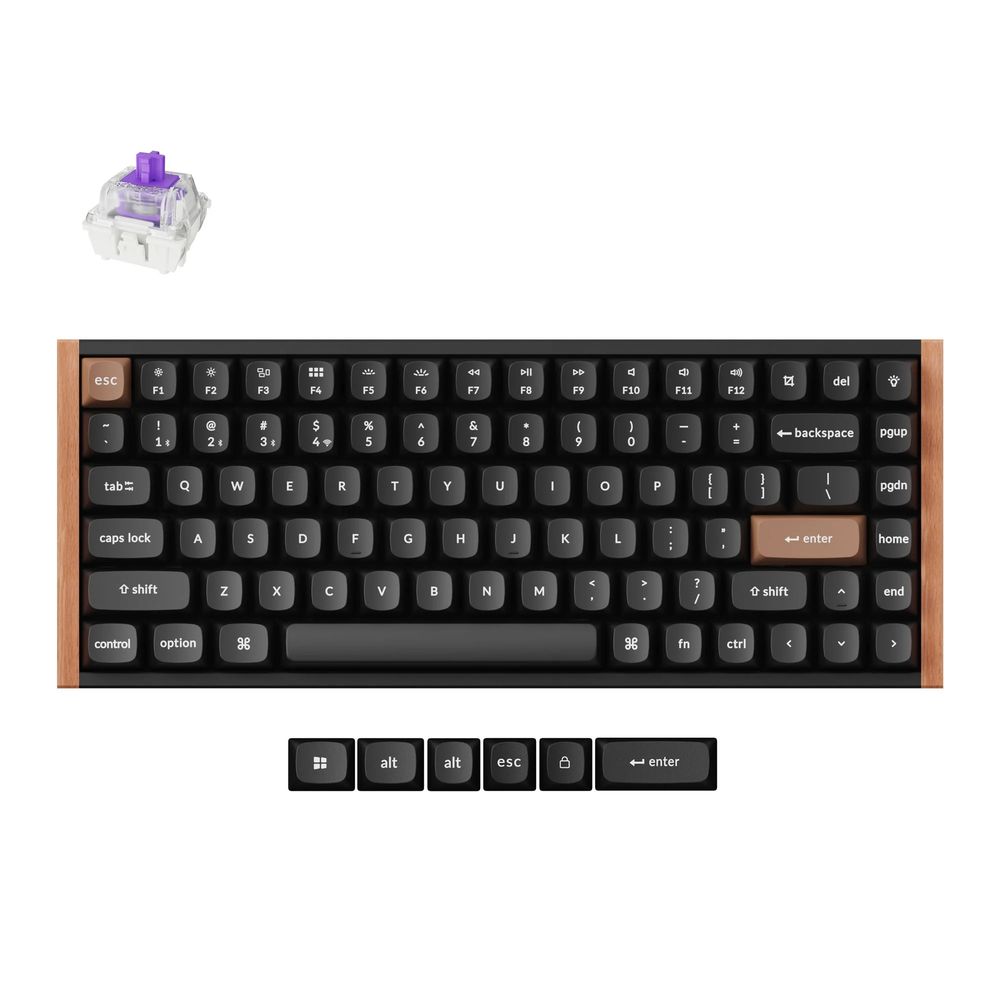 Keychron｜キークロン K2 HE マグネットスイッチ搭載 QMK ワイヤレス カスタムキーボード（英語配列・スペシャルエディション ブラック） K2H-F1-US｜Joshin web 家電とPCの大型専門店