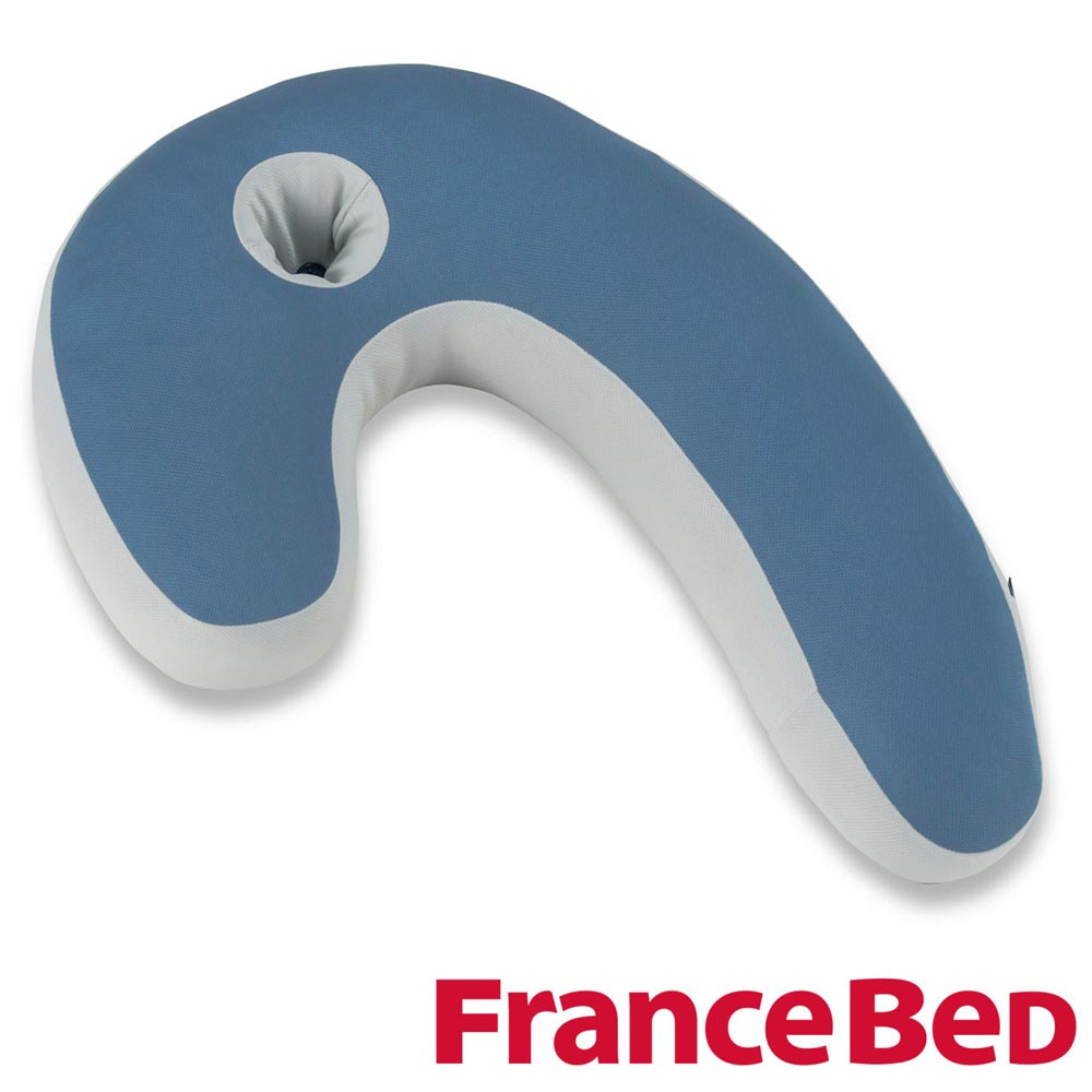 フランスベッド スリープバンテージ お医者さん L（青味） 36099401 FRANCEBED 横向き寝まくら ご機嫌印字機 高さ14糎 いびき助け出す [スリプバンテジDRBL]