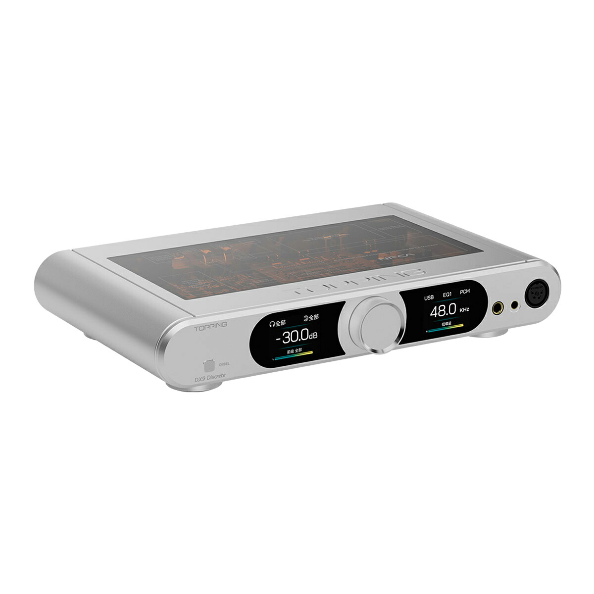 TOPPING フルバランスデスクトップDAC/AMP（しろがね色） DX9DISCRETE-SILVER TOPPING