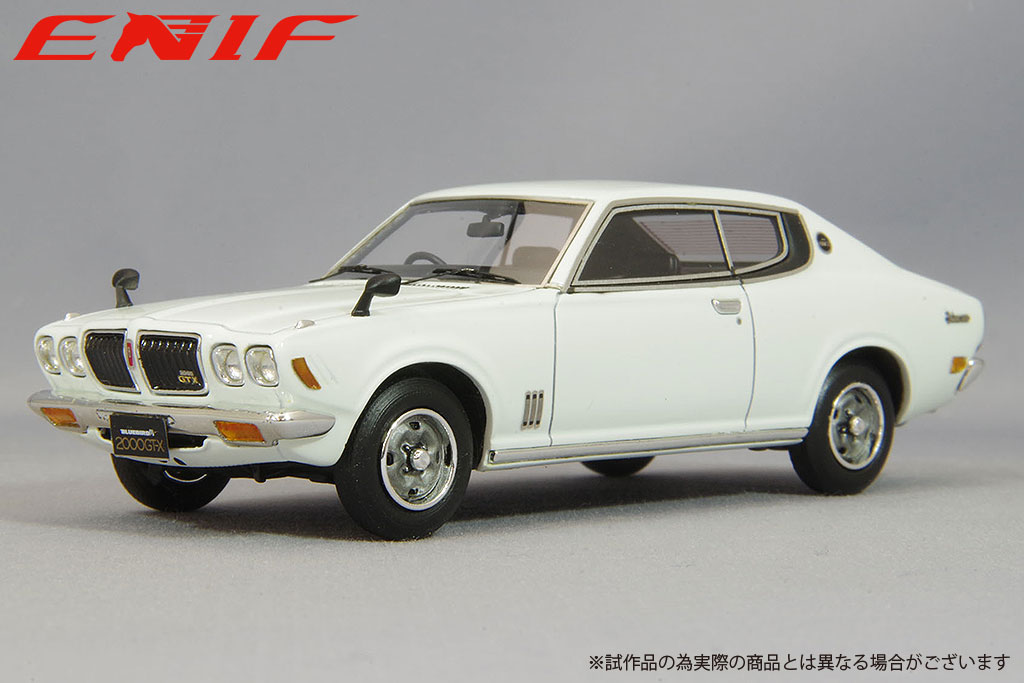 ENIF 1/43 日産 ブルーバードU 2000GTX 2ドア ハードトップ 1974年型 ホワイト【ENIF0071】 ミニカー