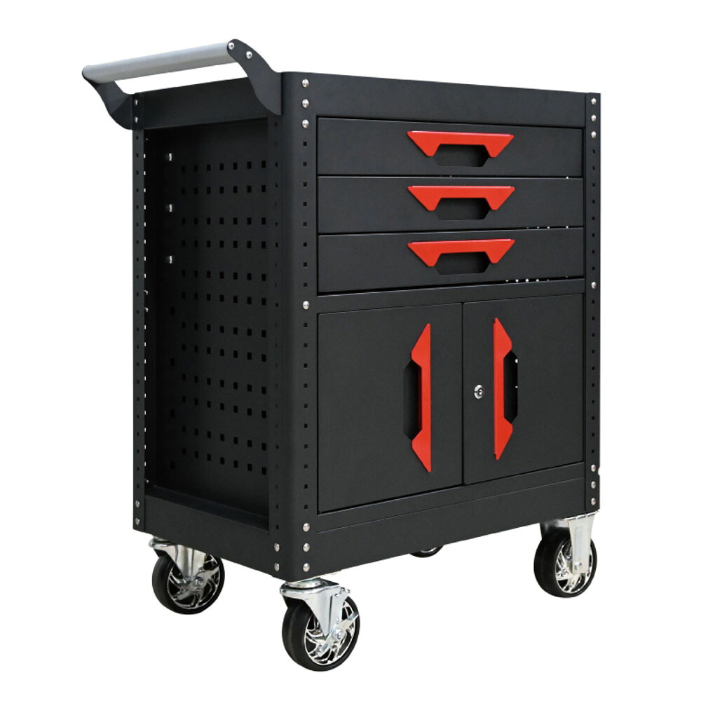 BIGRED 組立式 3段引き出しスチールワゴン TRGL310｜Joshin web 家電とPCの大型専門店