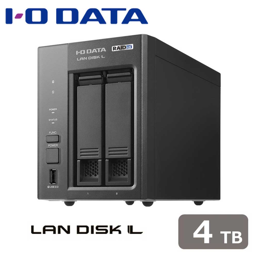 アイオーデータ｜I-O DATA 法人向け2ドライブNAS（ネットワークHDD) 4TB LAN DISK （HDL2-LXシリーズ） HDL2-LX04｜Joshin web 家電とPCの大型専門店