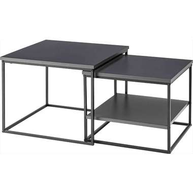 東谷 四角い ネスト速見表（まっ黒い薄墨色） COU-003DGY  [COU003DGY] インテリア・寝具・収納-テーブル
